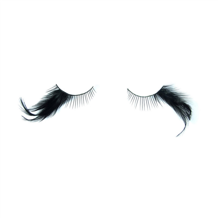 Supply different colored  feather eyelashes Y-19